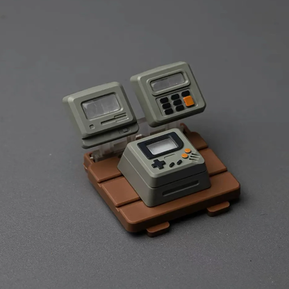 3-in-1 Interchangeable Handheld Game/Calculator/PC Keycaps