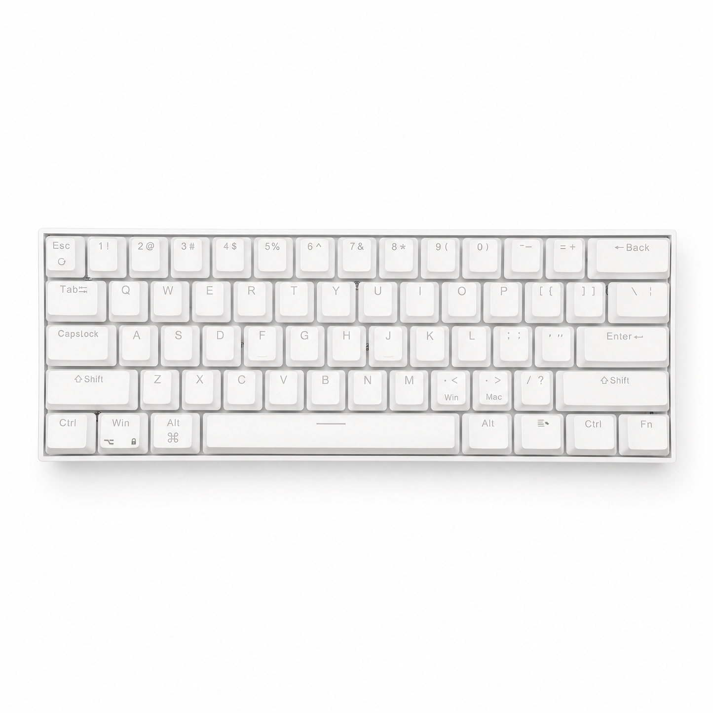 Keybongo KB61 Wireless 60% Mechanical Keyboard - White