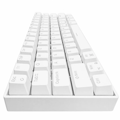 Keybongo KB61 Wireless 60% Mechanical Keyboard - White