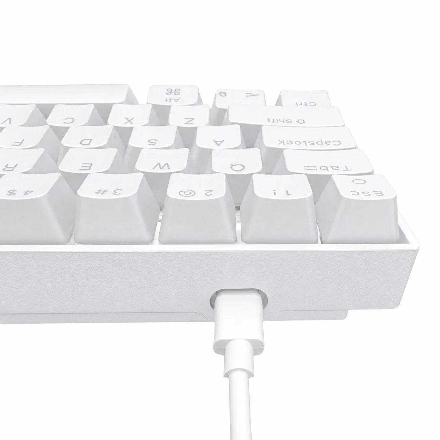 Keybongo KB61 Wireless 60% Mechanical Keyboard - White