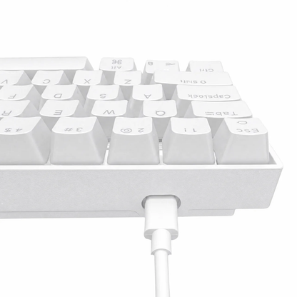 Keybongo KB61 Wireless 60% Mechanical Keyboard - White