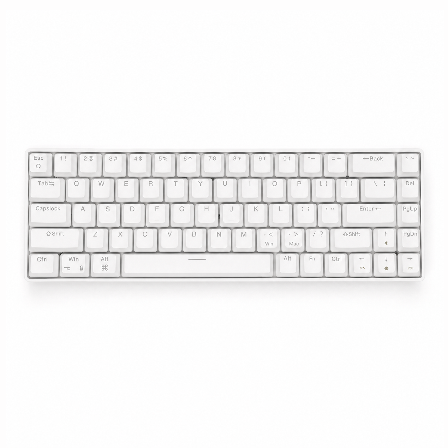 Keybongo KB68 Wireless 65% Compact Mechanical Keyboard - White