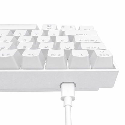 Keybongo KB68 Wireless 65% Compact Mechanical Keyboard - White