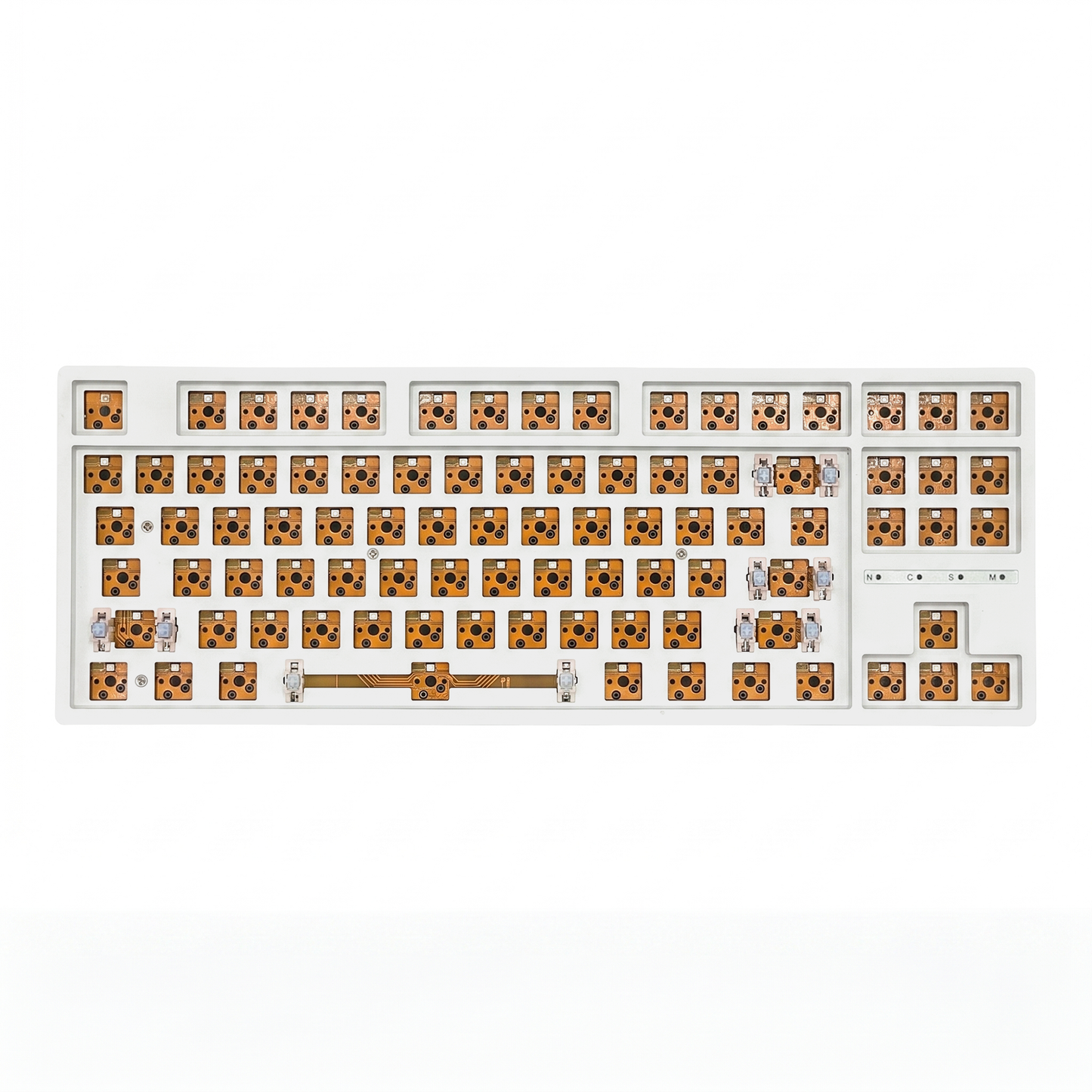 Keybongo KB87 Wireless 80% TKL Mechanical Keyboard - White
