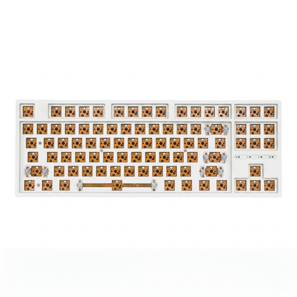 Keybongo KB87 Wireless 80% TKL Mechanical Keyboard - White