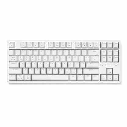 Keybongo KB87 Wireless 80% TKL Mechanical Keyboard - White