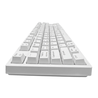 Keybongo KB87 Wireless 80% TKL Mechanical Keyboard - White