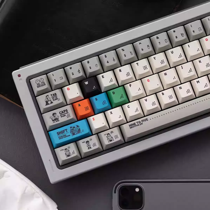 Working 9-to-5 Office Deskjob Hustle Keycap Set