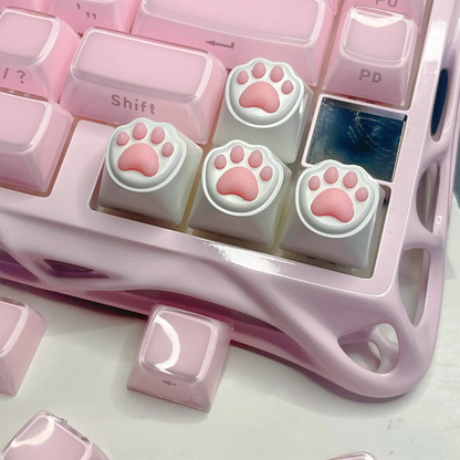 Adorable Cat Paw Keycaps