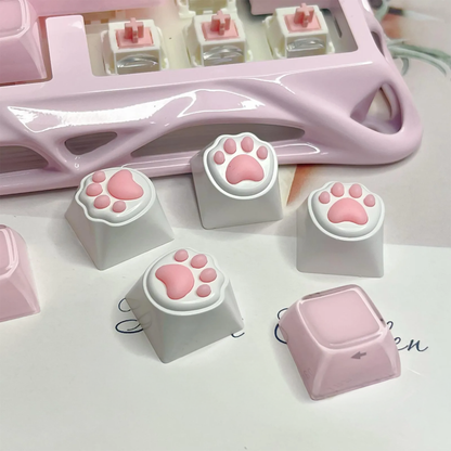 Adorable Cat Paw Keycaps