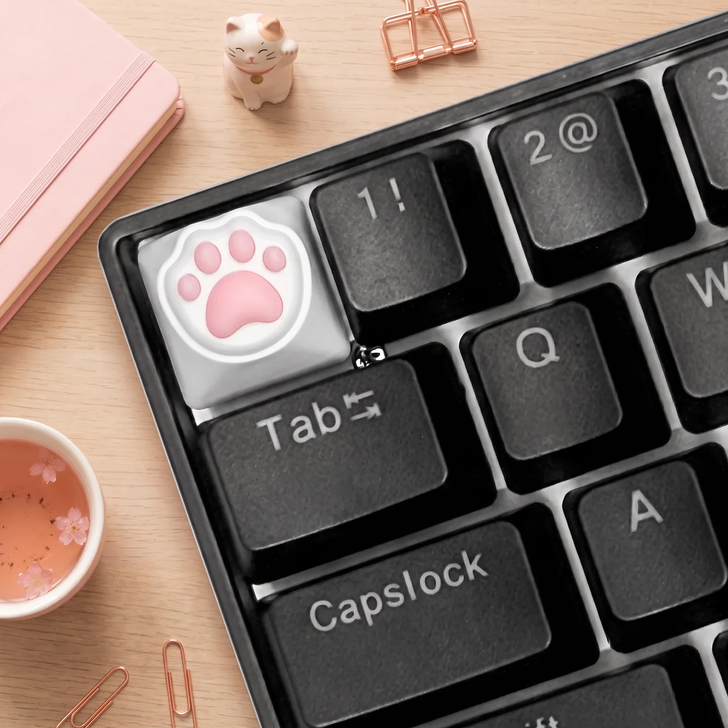 Adorable Cat Paw Keycaps