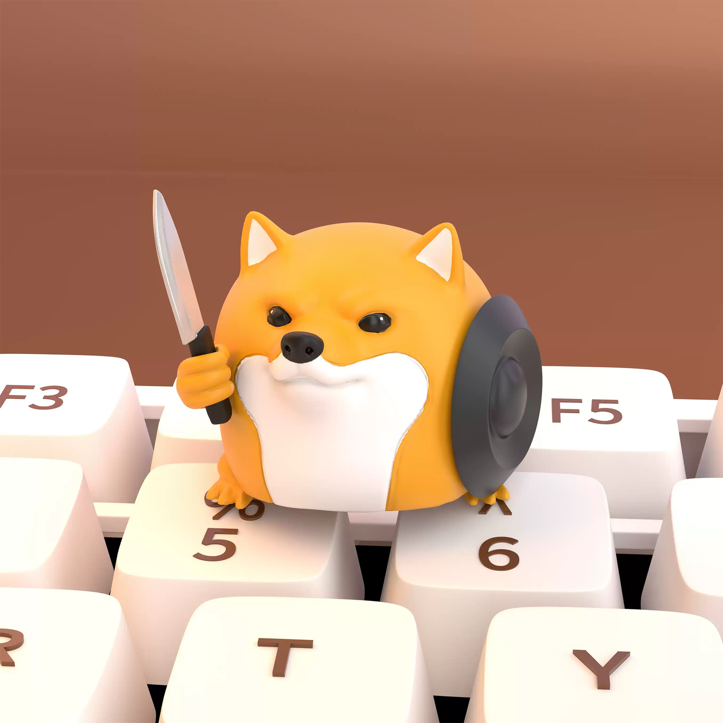 Battle Doge Sword & Shield Hodler Keycaps