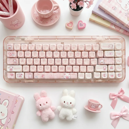 Blush Bunny Keycap Set