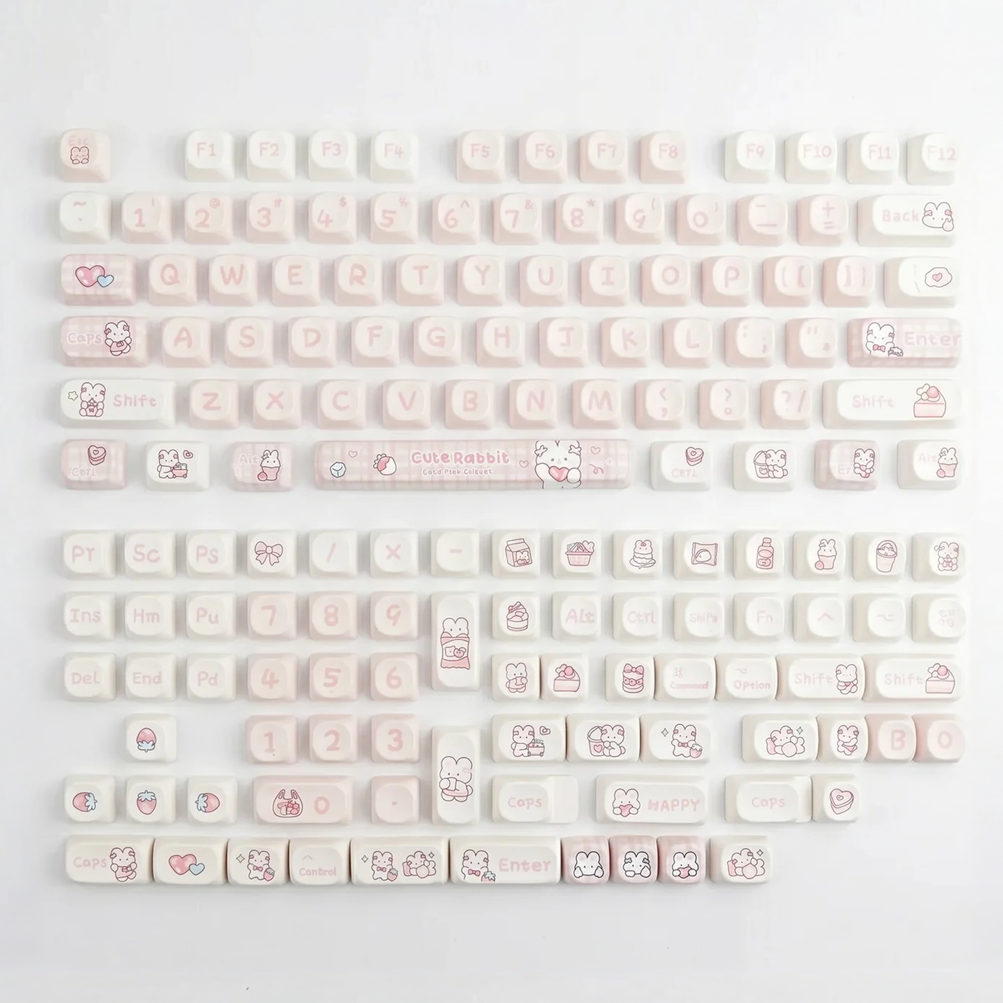 Blush Bunny Keycap Set