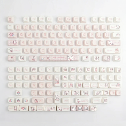 Blush Bunny Keycap Set