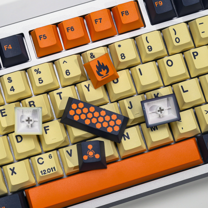 Carbon Hazard Keycap Set