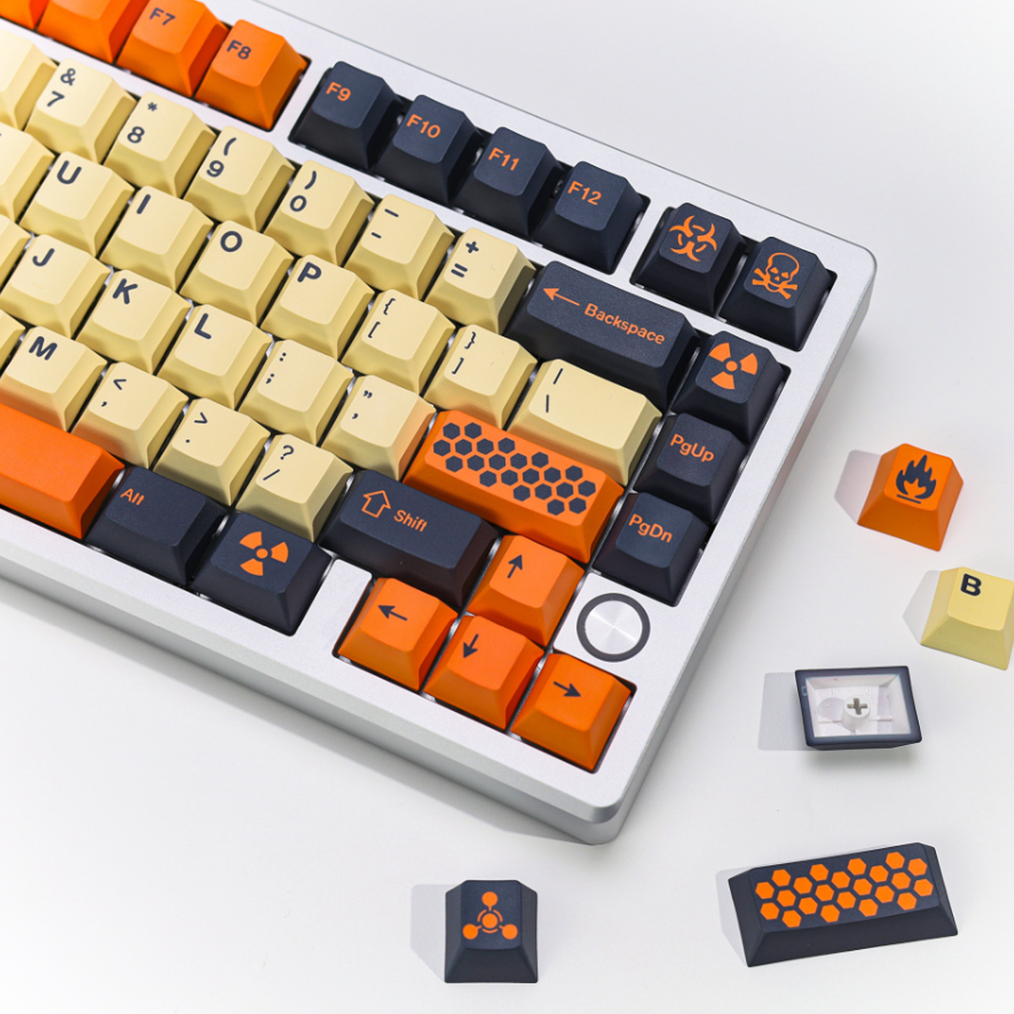 Carbon Hazard Keycap Set