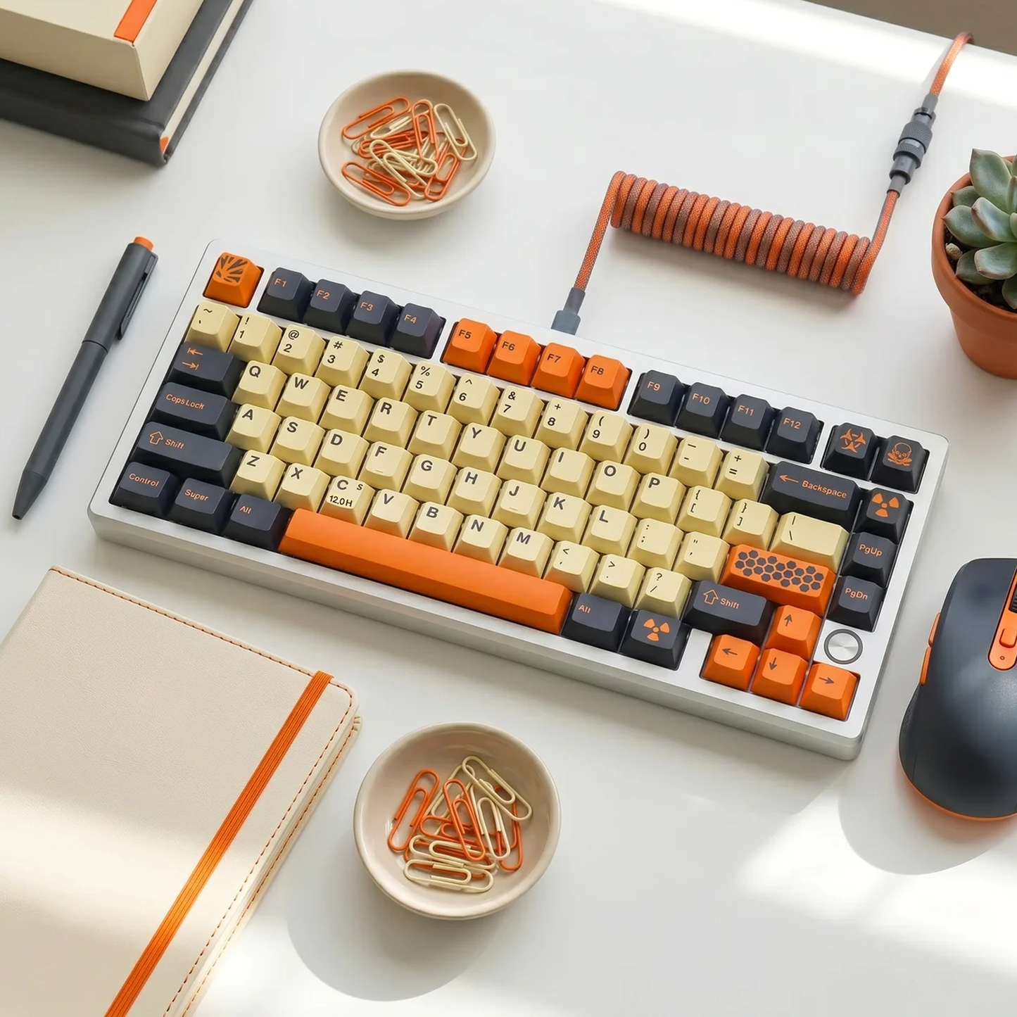 Carbon Hazard Keycap Set