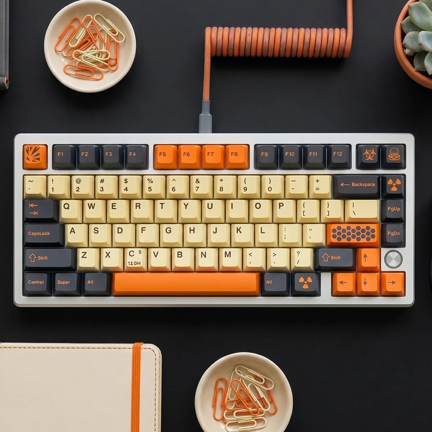 Carbon Hazard Keycap Set