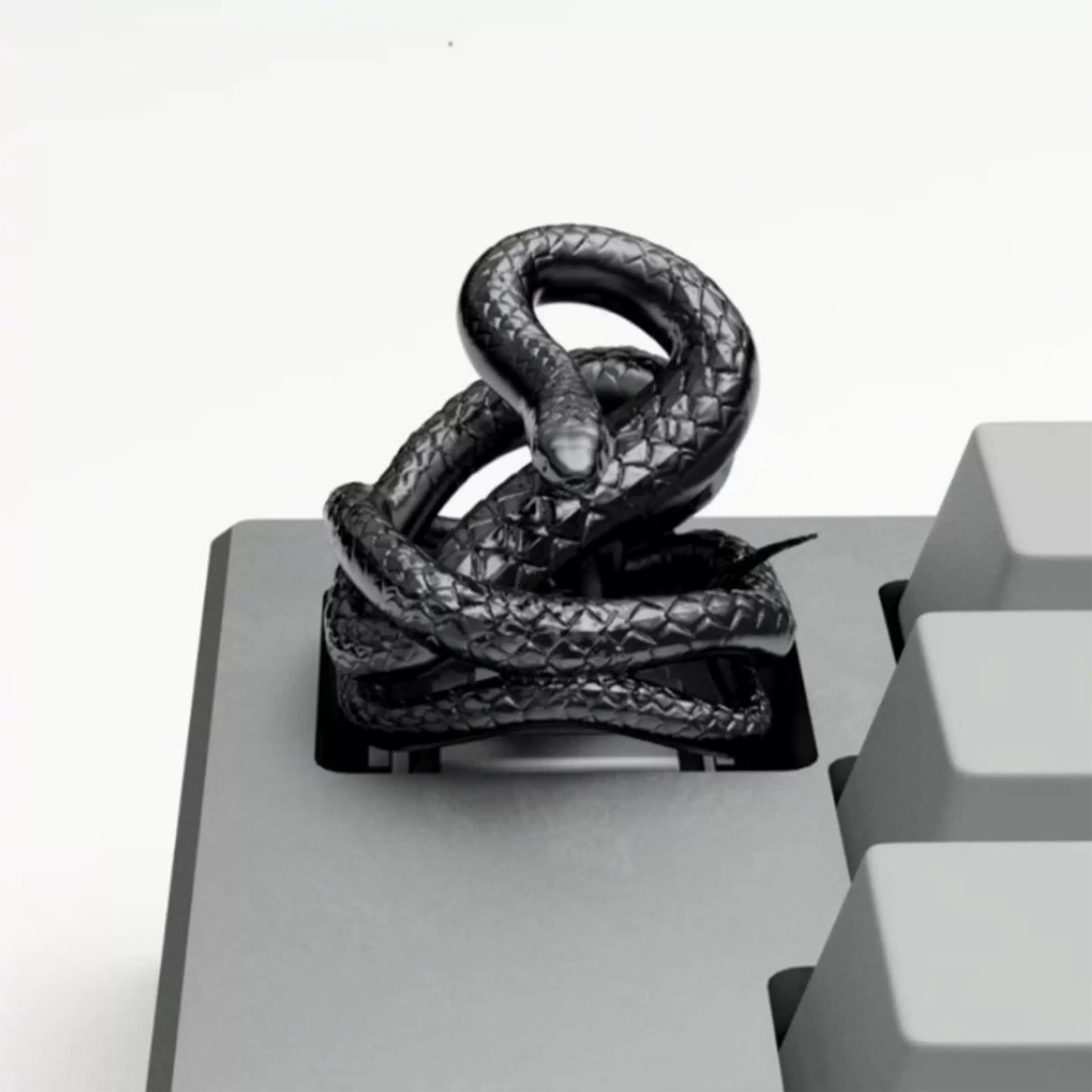 Coiled Python Serpent Keycaps