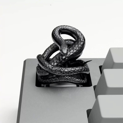 Coiled Python Serpent Keycaps