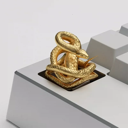 Coiled Python Serpent Keycaps