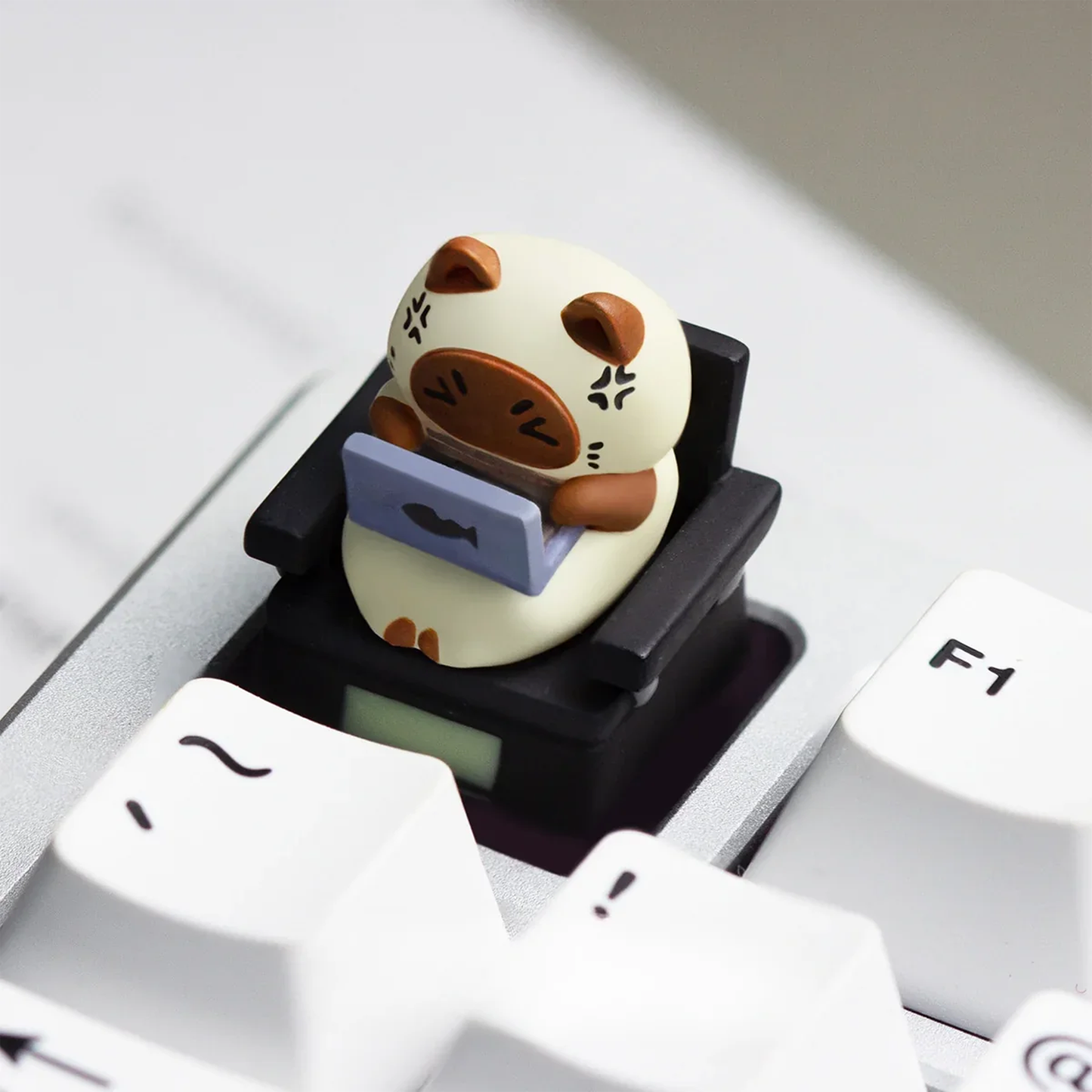 Corporate Cat Office Work Keycaps
