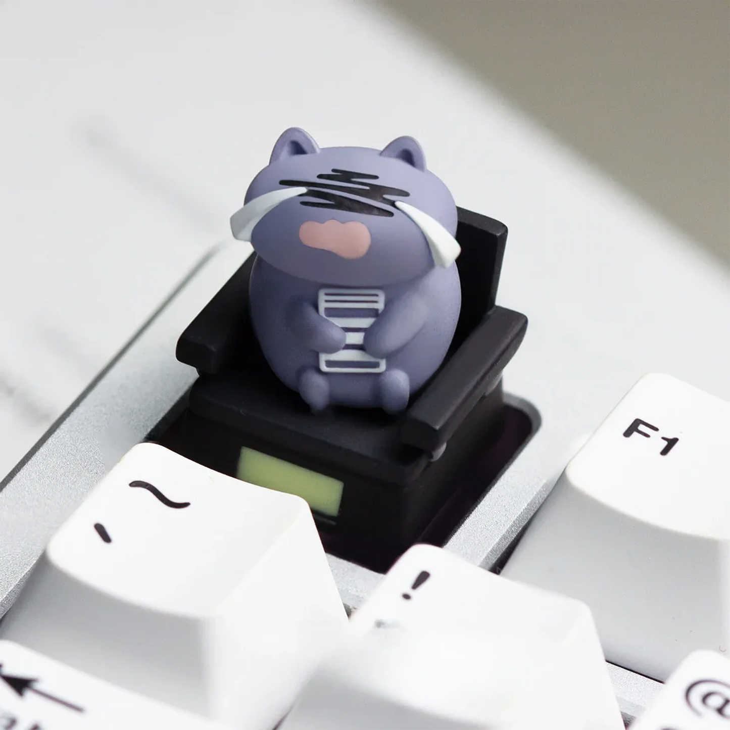 Corporate Cat Office Work Keycaps