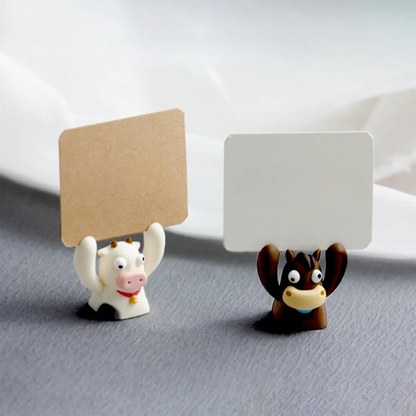 Cow & Horse Holding Sign Notes Keycaps