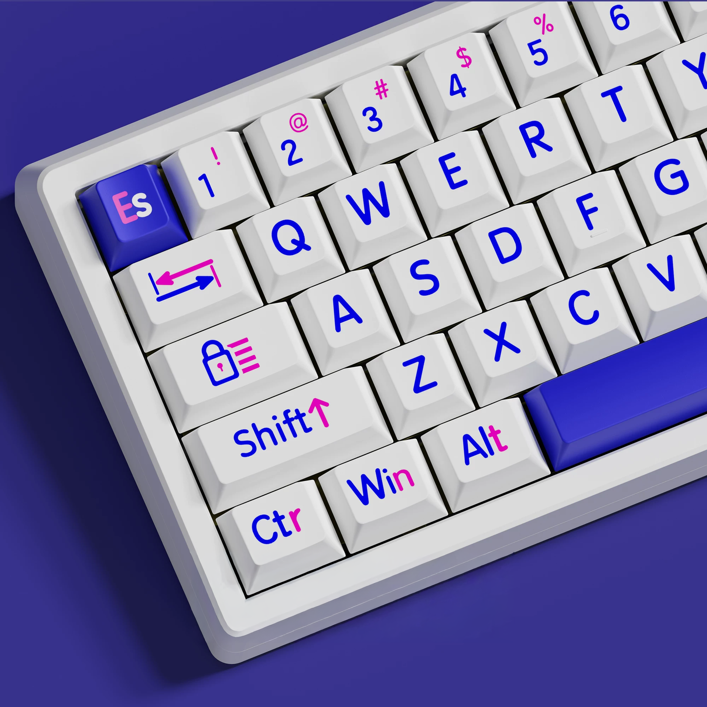 Cute Cloud Jumbo Font Keycap Set