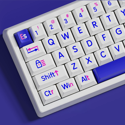 Cute Cloud Jumbo Font Keycap Set