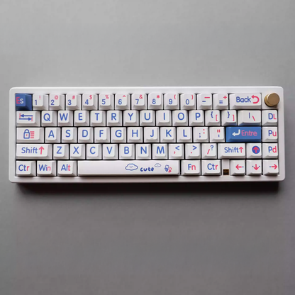 Cute Cloud Jumbo Font Keycap Set
