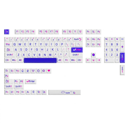 Cute Cloud Jumbo Font Keycap Set