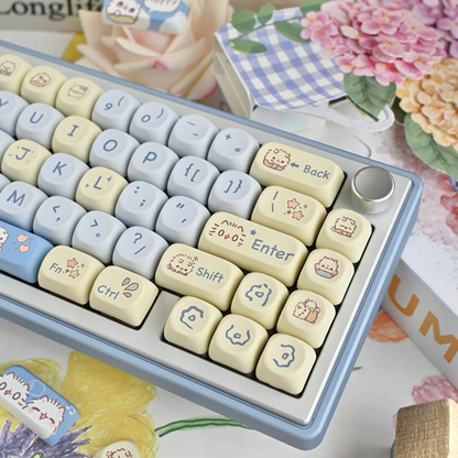 Fluffy Kitten Keycap Set