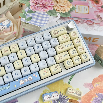 Fluffy Kitten Keycap Set