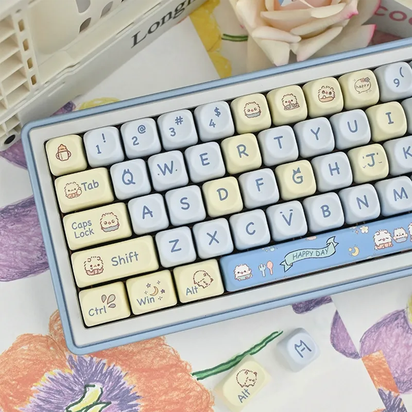 Fluffy Kitten Keycap Set