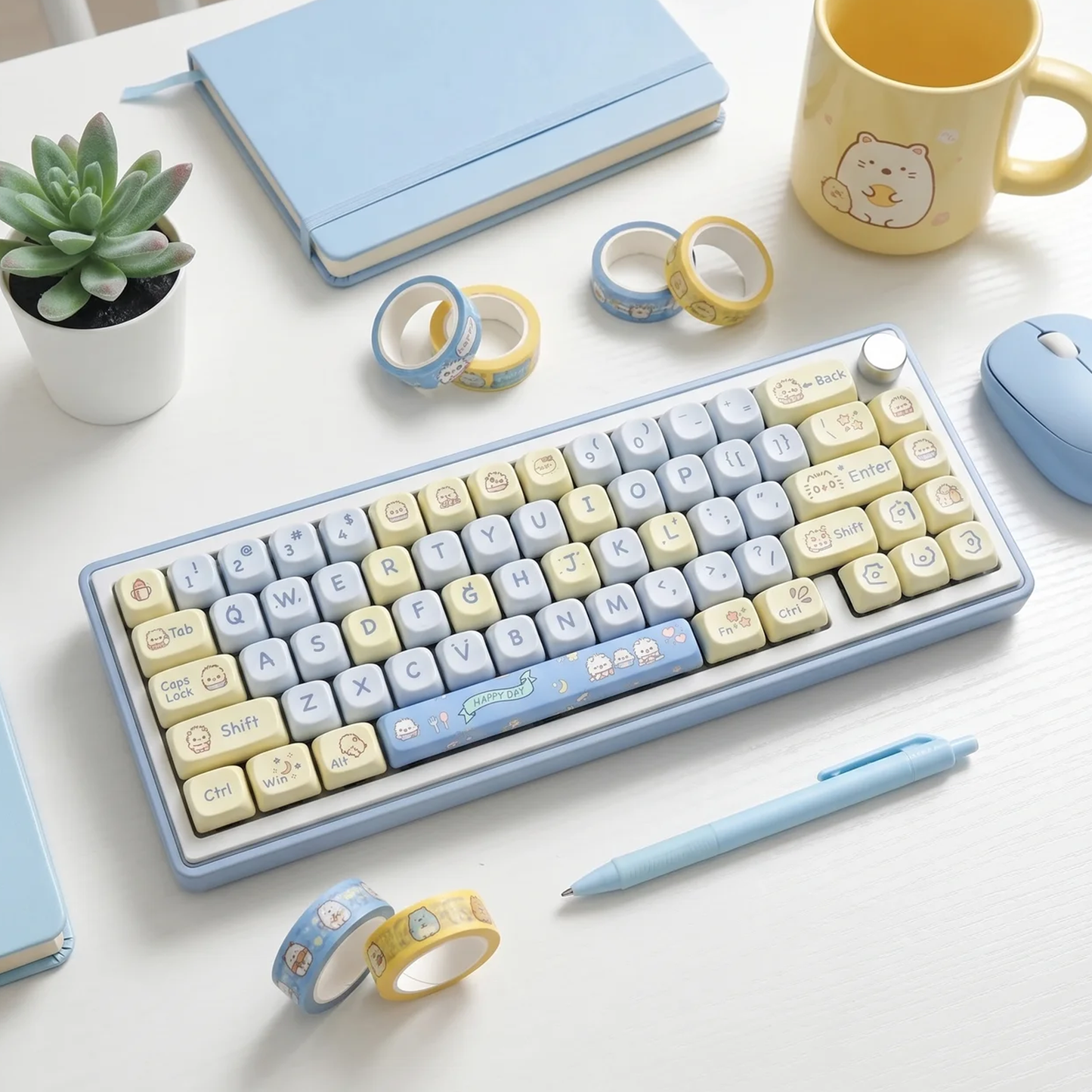 Fluffy Kitten Keycap Set