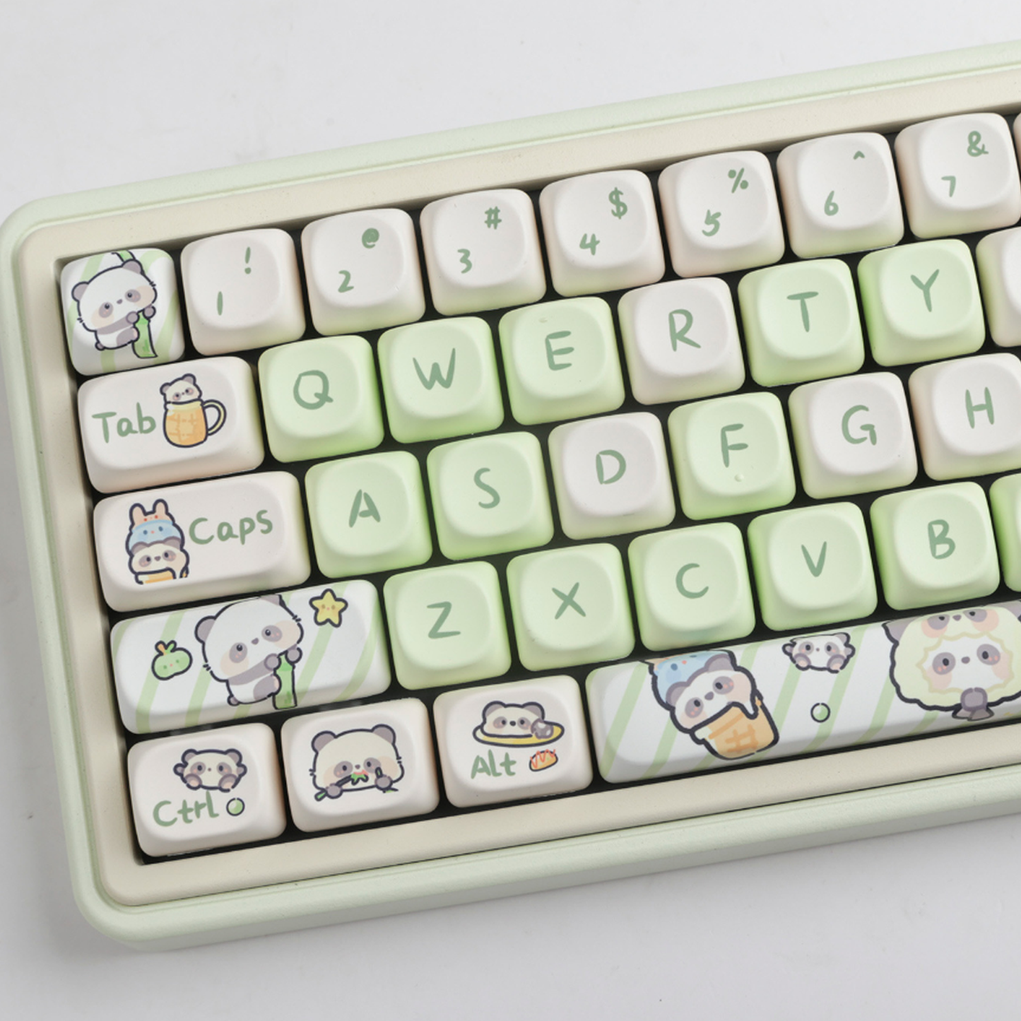 Frolicking Panda Keycap Set