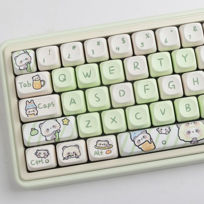 Frolicking Panda Keycap Set