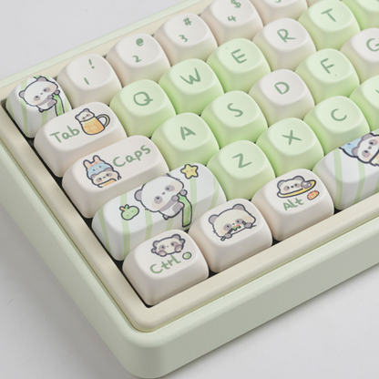 Frolicking Panda Keycap Set