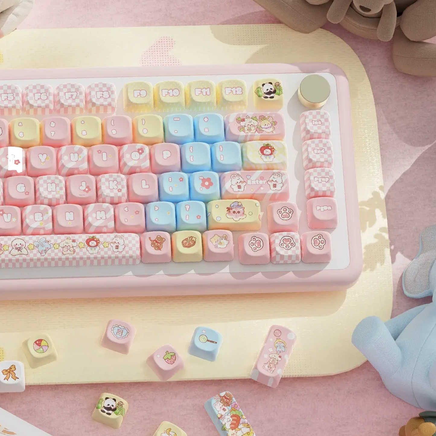 Furry Pals Frolic Keycap Set