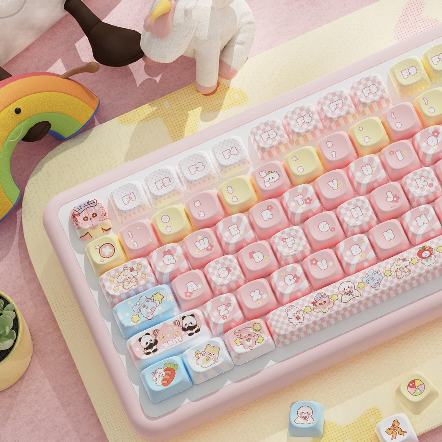 Furry Pals Frolic Keycap Set