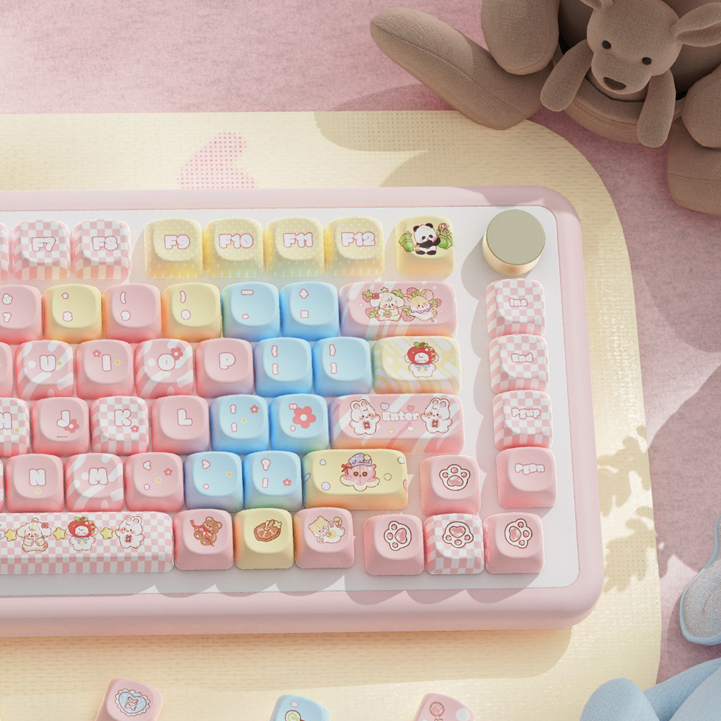 Furry Pals Frolic Keycap Set