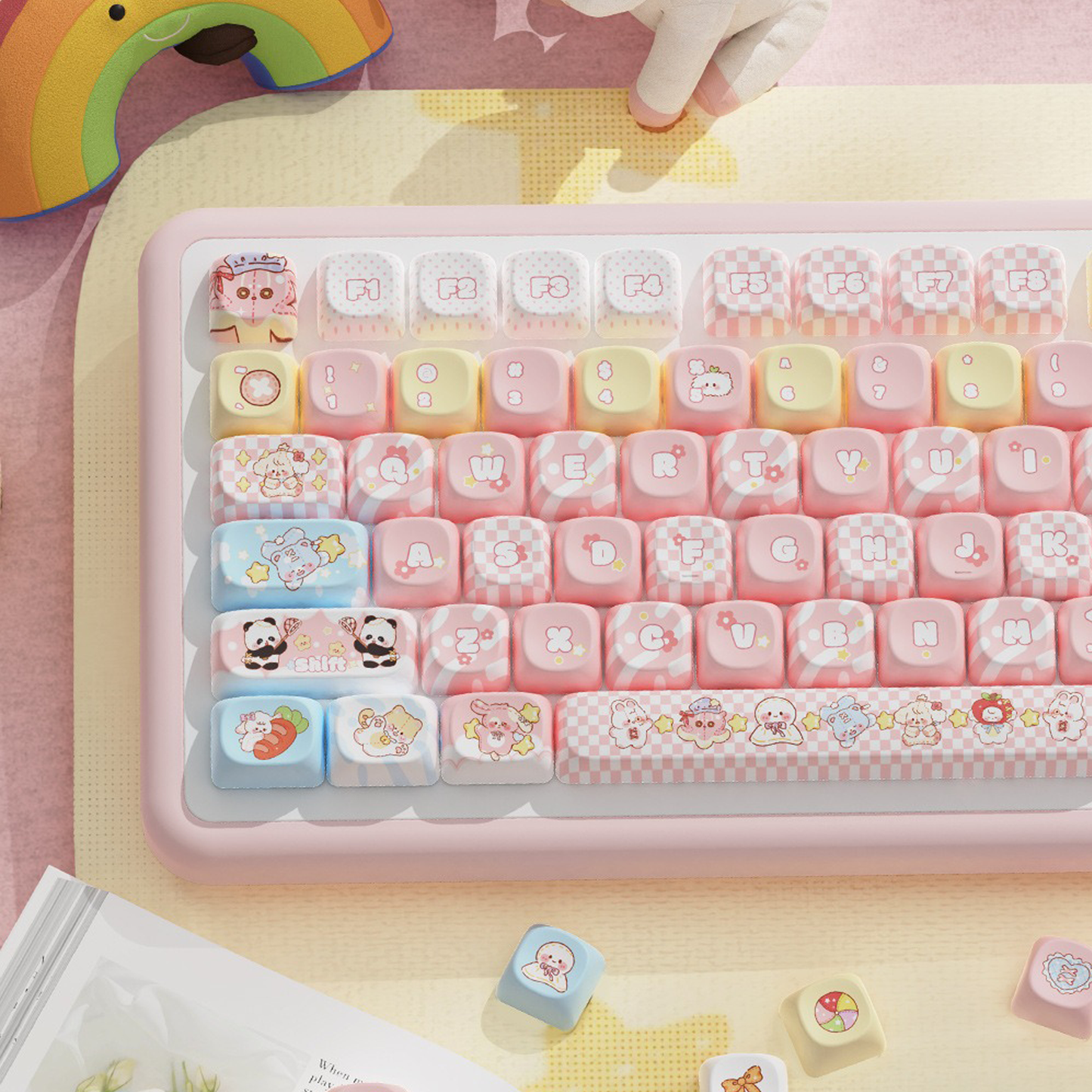 Furry Pals Frolic Keycap Set