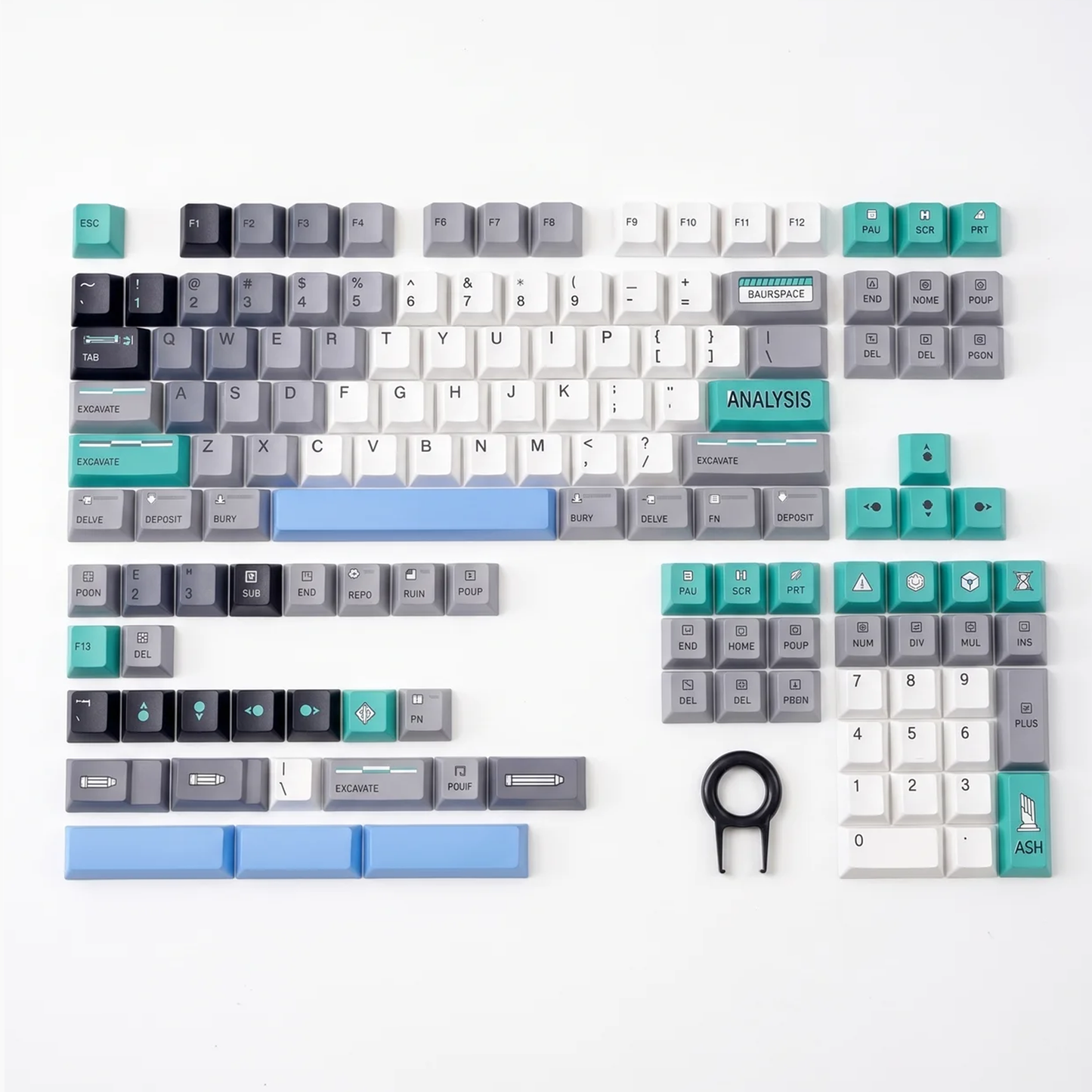 Future Archaeology Keycap Set (Light)