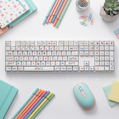 Geometric Serif Keycap Set