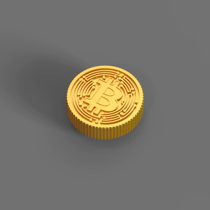 Golden Bitcoin Keycaps