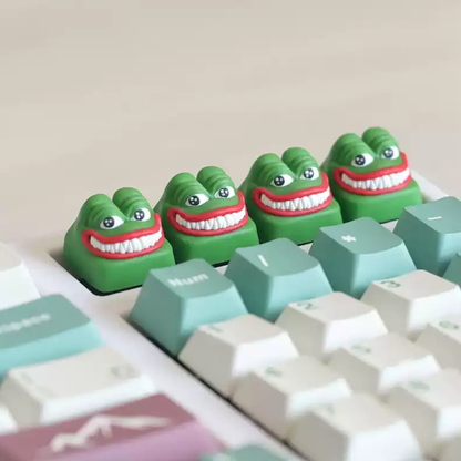 Grinning Pepe Keycaps