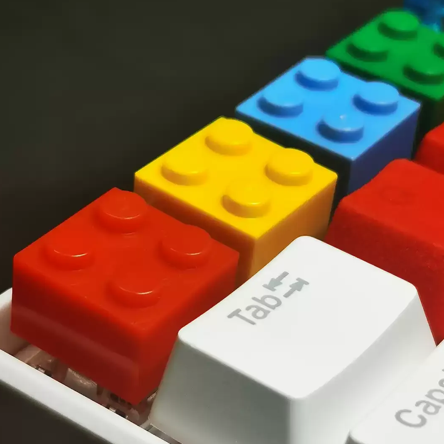 Interlocking Bricks Building Block Themed Keycaps