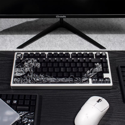 Kanagawa Wave Keycaps (Black)